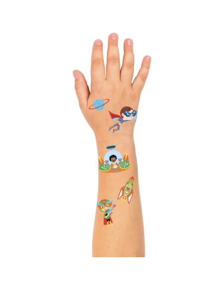 Mes p'tits tattoos - Mes p'tits tattoos super-héros - Activités et loisirs créatifs - Auzou
