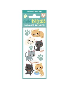 Mes p'tits tattoos - Mes p'tits tattoos chats - Activités et loisirs créatifs - Auzou