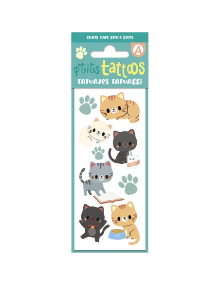 Mes p'tits tattoos - Mes p'tits tattoos chats - Activités et loisirs créatifs - Auzou
