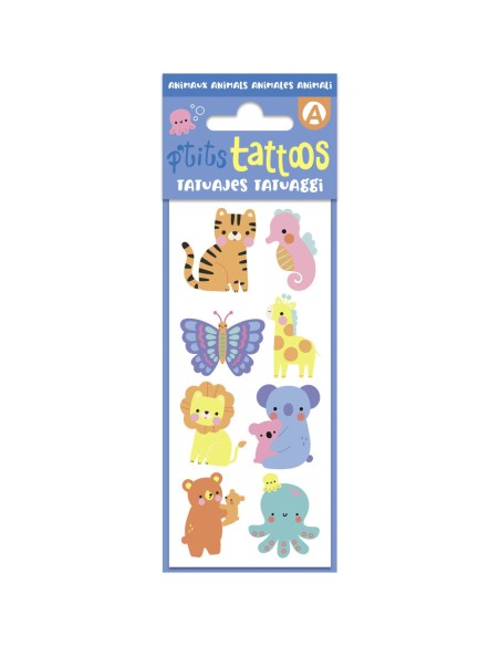 Mes p'tits tattoos - Animaux - Activités et loisirs créatifs - Auzou