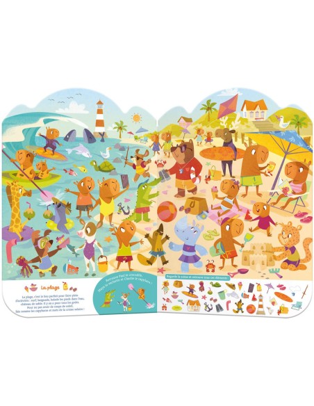 Cherche et trouve en vacances ! - Livres enfants - Auzou