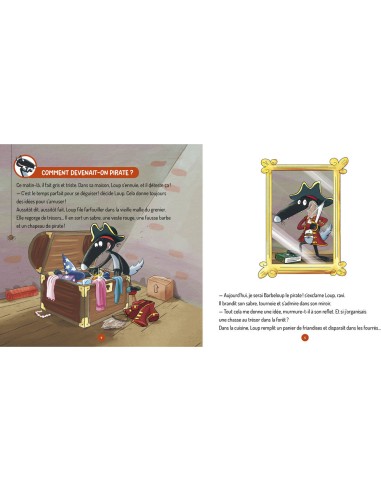 Les questions de loup - Les pirates - Livres enfants - Auzou
