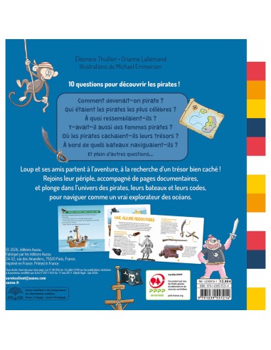 Les questions de loup - Les pirates - Livres enfants - Auzou