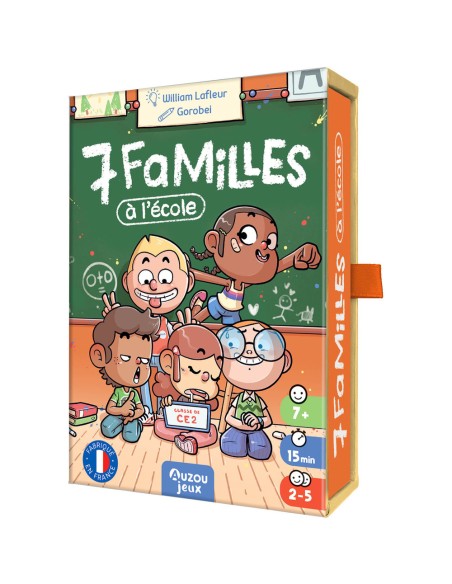 Jeu de cartes - Jeu de 7 familles - À l'école - Auzou