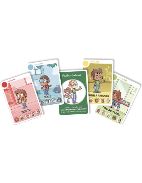 Jeu de cartes - Jeu de 7 familles - À l'école - Auzou
