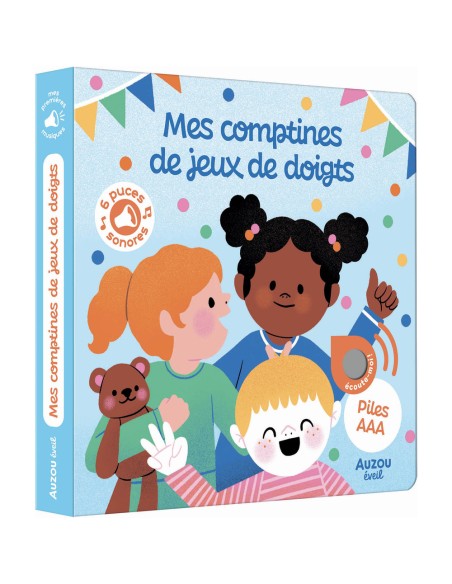 Mes premiers sonores - Mes comptines de jeux de doigts - Livres enfants - Auzou
