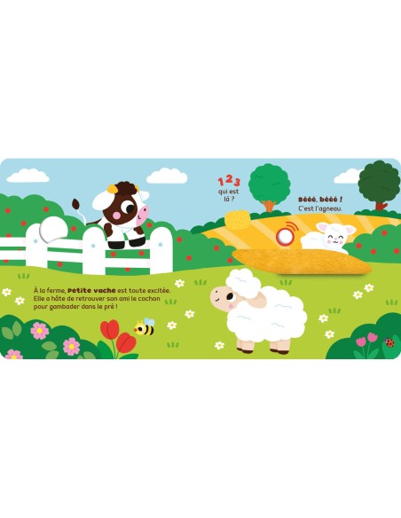 1, 2, 3, qui est là ? - Petite vache - Livres enfants - Auzou
