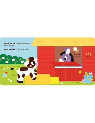 1, 2, 3, qui est là ? - Petite vache - Livres enfants - Auzou