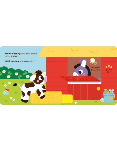1, 2, 3, qui est là ? - Petite vache - Livres enfants - Auzou