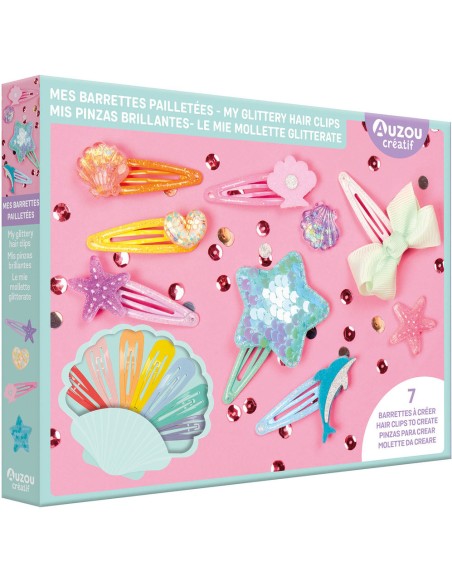Mon coffret d'artiste - Mes barrettes pailletées - Activités et loisirs créatifs - Auzou