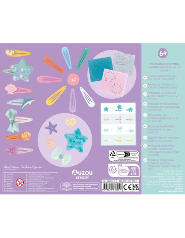 Mon coffret d'artiste - Mes barrettes pailletées - Activités et loisirs créatifs - Auzou