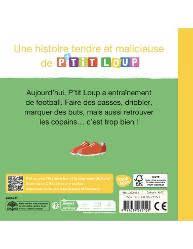 P'tit loup joue au foot - Livres enfants - Auzou