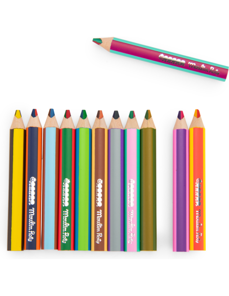 Set de crayons bicolores - Moulin Roty - Les Petites Merveilles