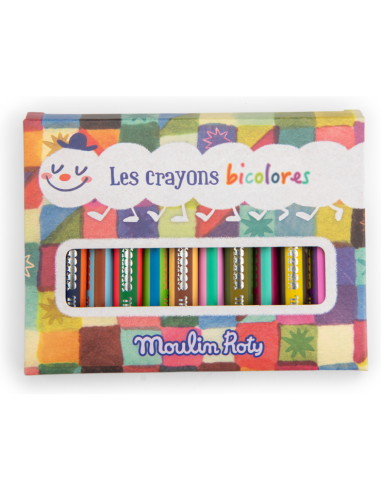 Set de crayons bicolores - Moulin Roty - Les Petites Merveilles