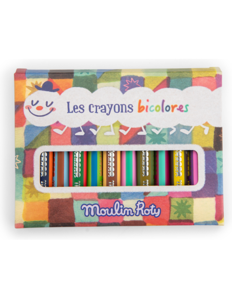 Set de crayons bicolores - Moulin Roty - Les Petites Merveilles