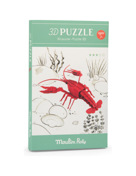 Puzzle 3D Écrevisse - Tout autour du monde - Moulin Roty