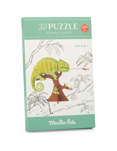 Puzzle 3D Caméléon - Tout autour du monde - Moulin Roty