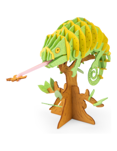 Puzzle 3D Caméléon - Tout autour du monde - Moulin Roty 2
