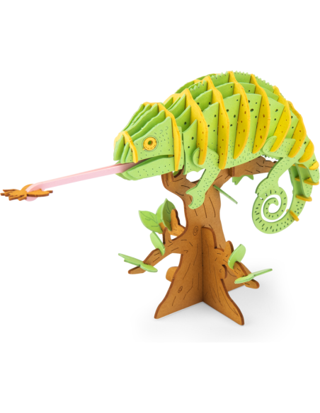 Puzzle 3D Caméléon - Tout autour du monde - Moulin Roty