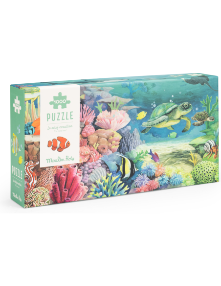 Puzzle Le récif corallien 1000 pcs - Tout autour du monde - Moulin Roty - Tout autour du monde