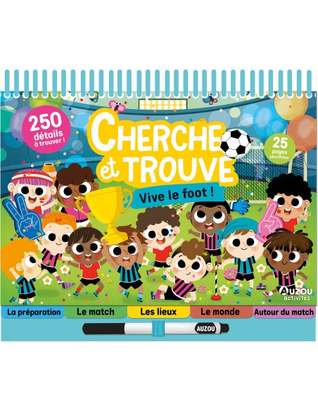 Cherche et trouve - Vive le foot ! - Livres enfants - Auzou