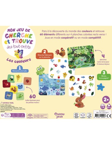 Mon Jeu De Cherche Et Trouve Des Tout-Petits - Les Couleurs - Auzou