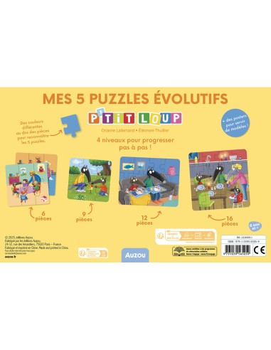 P'tit loup - Mes 5 puzzles évolutifs - Auzou
