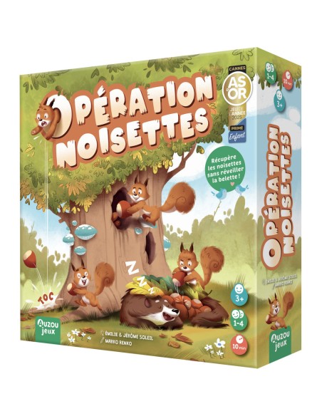 Un jeu coopératif pour cacher les noisettes sans réveiller la belette!