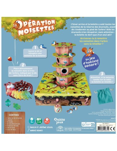 Un jeu coopératif pour cacher les noisettes sans réveiller la belette!
