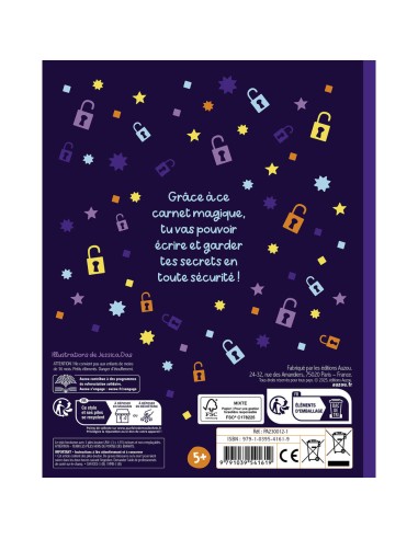 Ma papeterie créative - Mon carnet top secret - Activités et loisirs créatifs - Auzou