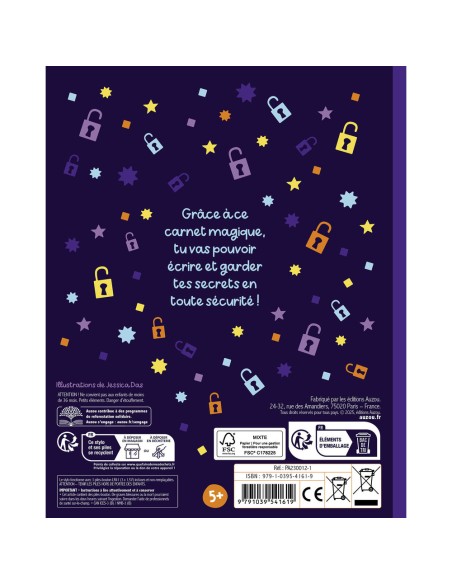 Ma papeterie créative - Mon carnet top secret - Activités et loisirs créatifs - Auzou