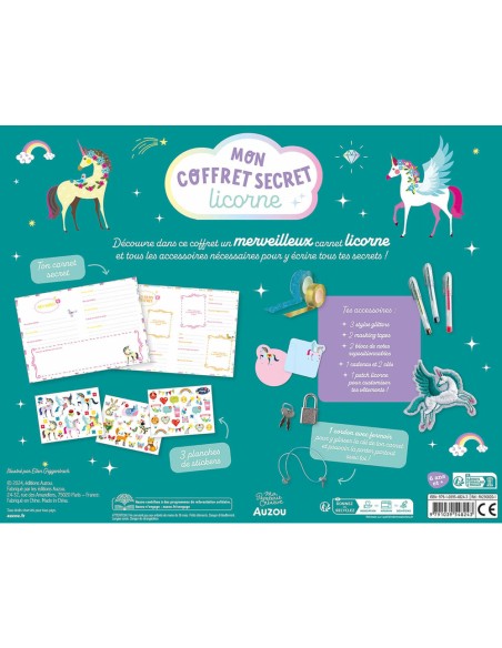 Mon coffret secret licorne - Activités et loisirs créatifs - Auzou