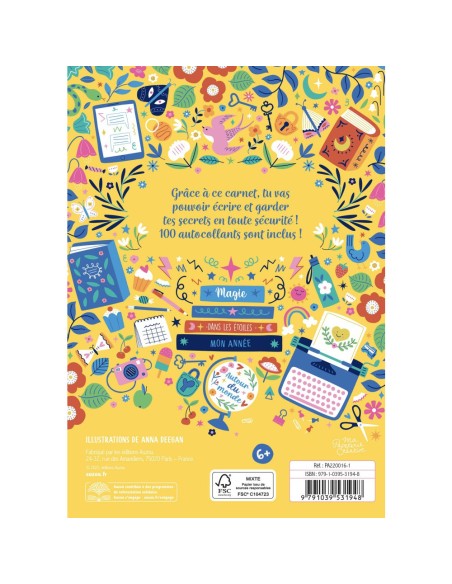 Ma papeterie créative - Mon carnet secret - Mon année secrète - Activités et loisirs créatifs - Auzou