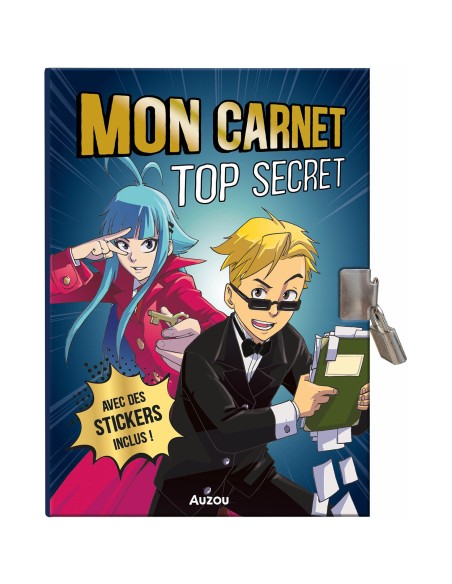 Ma papeterie créative - Mon carnet top secret - Manga - Activités et loisirs créatifs - Auzou