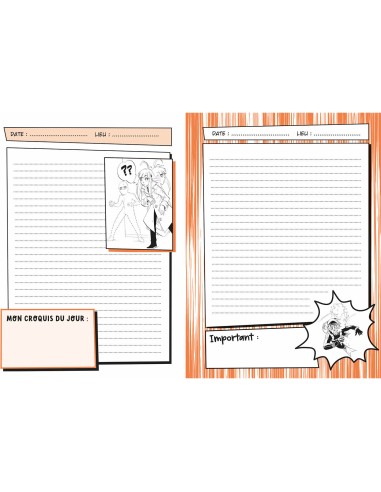 Ma papeterie créative - Mon carnet top secret - Manga - Activités et loisirs créatifs - Auzou