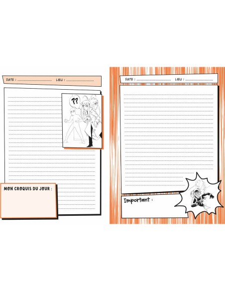 Ma papeterie créative - Mon carnet top secret - Manga - Activités et loisirs créatifs - Auzou