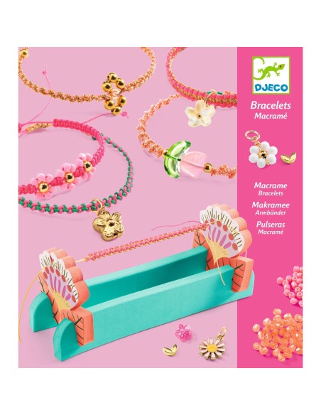 Bracelets macramé roses - Perles et Bijoux - Techniques - Djeco