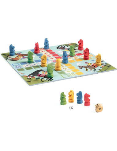 Petits chevaux junior - Jeu classique - Djeco