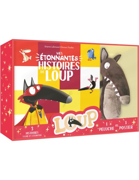 Coffret peluche - Mes étonnantes histoires loup - Livres enfants - Auzou