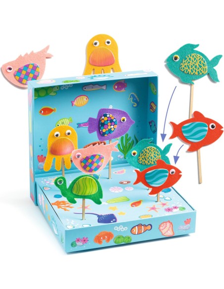 Coffret Collages Collages - Joyeux aquarium - Djeco
