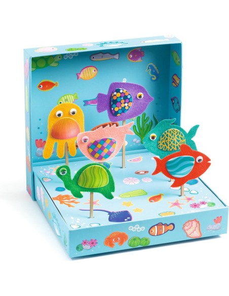 Coffret Collages Collages - Joyeux aquarium - Djeco