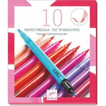 Pochettes de 10 Feutres Djeco - Couleurs "Sweet"