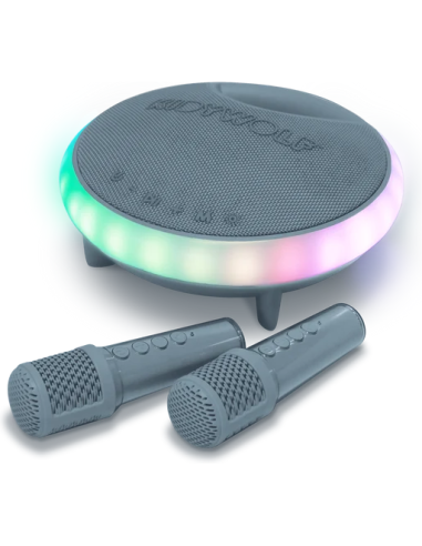 Kidykaraoke Enceinte Karaoke avec micros bleu - Kidywolf