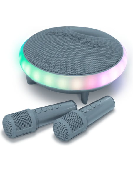 Kidykaraoke Enceinte Karaoke avec micros bleu - Kidywolf
