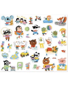 Stickers Maternelle x200 : Mosaïque, gommettes & stickers - Janod 2