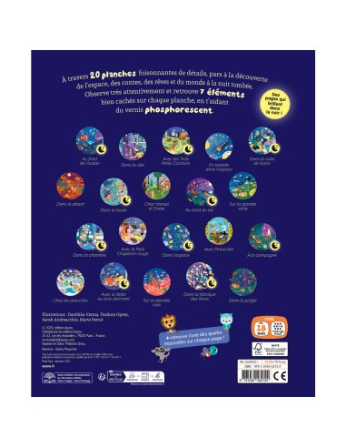 Mes 20 cherche et trouve des tout-petits - Qui brillent dans le noir ! - Livres enfants - Auzou