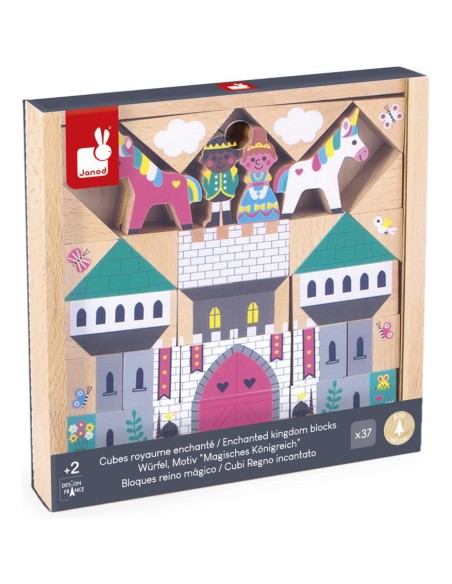 Cubes en bois Royaume enchanté Cross Roads - Janod