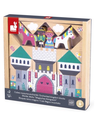 Cubes en bois Royaume enchanté Cross Roads - Janod