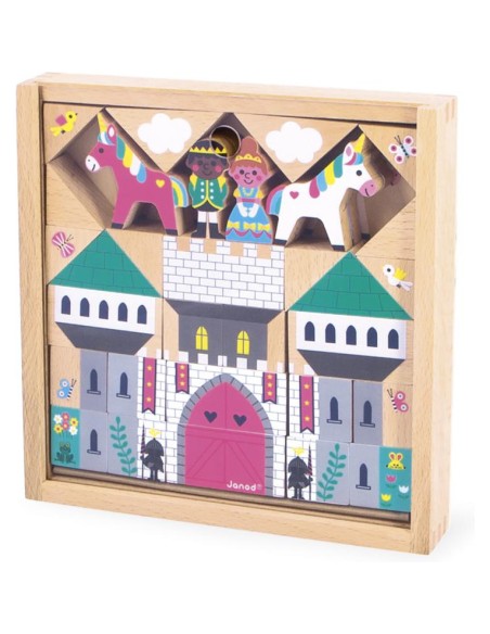 Cubes en bois Royaume enchanté Cross Roads - Janod