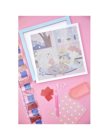 Peinture Diamant Cosy Strass - Happy Home - Janod